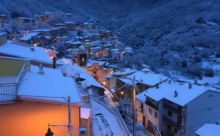 Sardegna sotto la neve