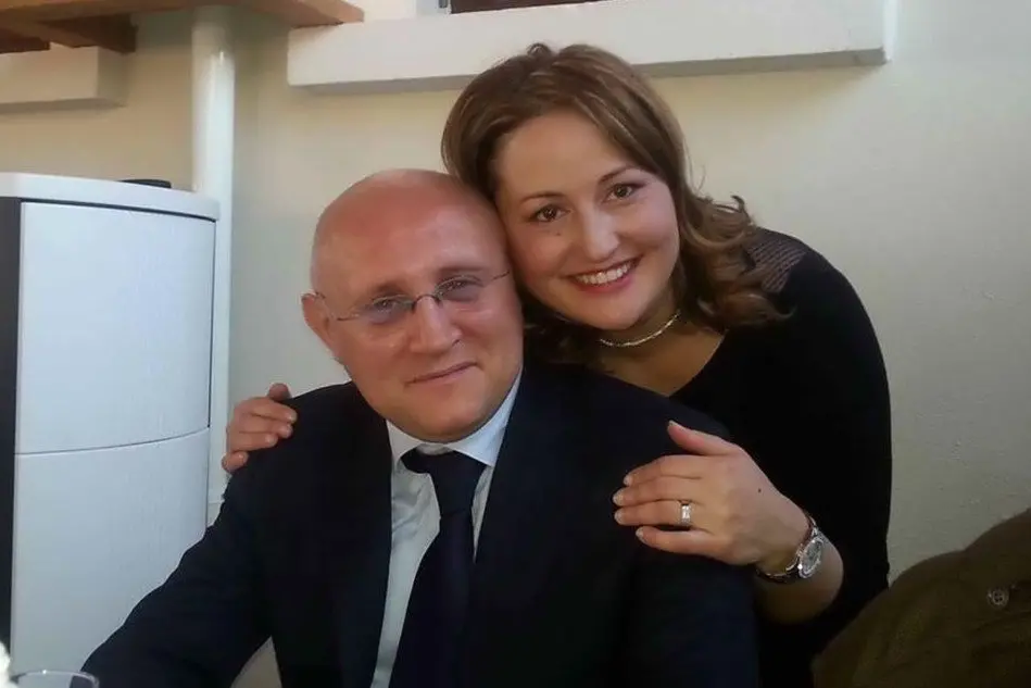 Vincenzo Di Gennaro e la compagna Stefania Gualano (Ansa)