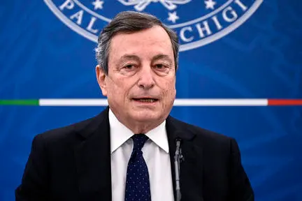 Il premier Mario Draghi (Ansa)