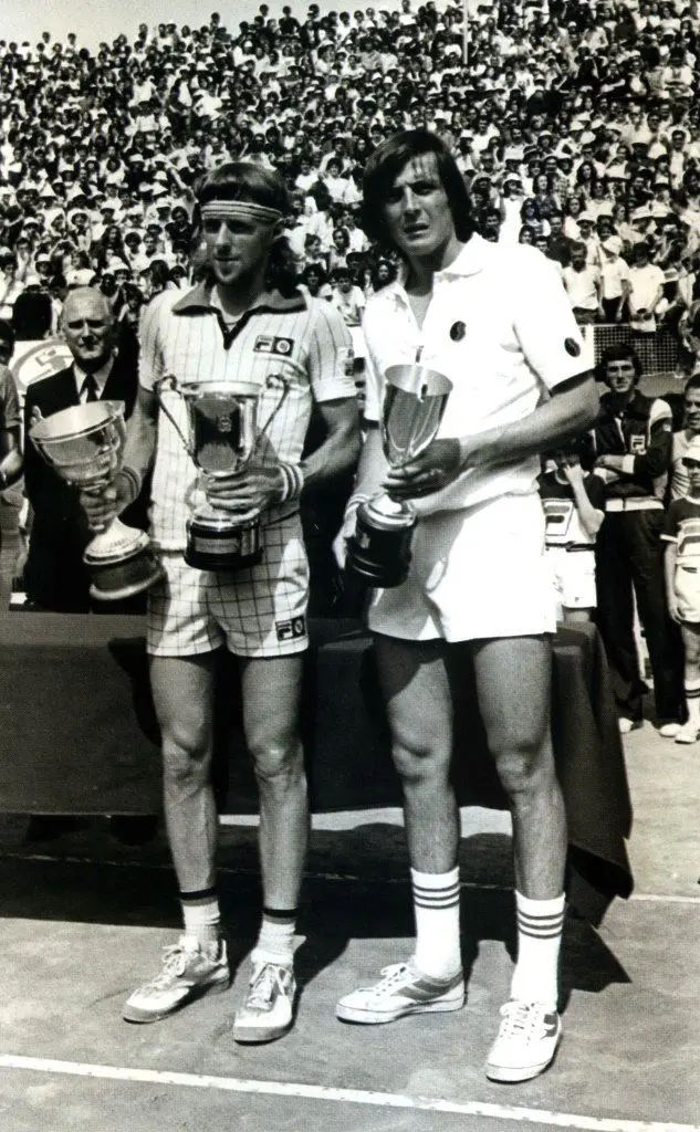 Con l'azzurro Adriano Panatta