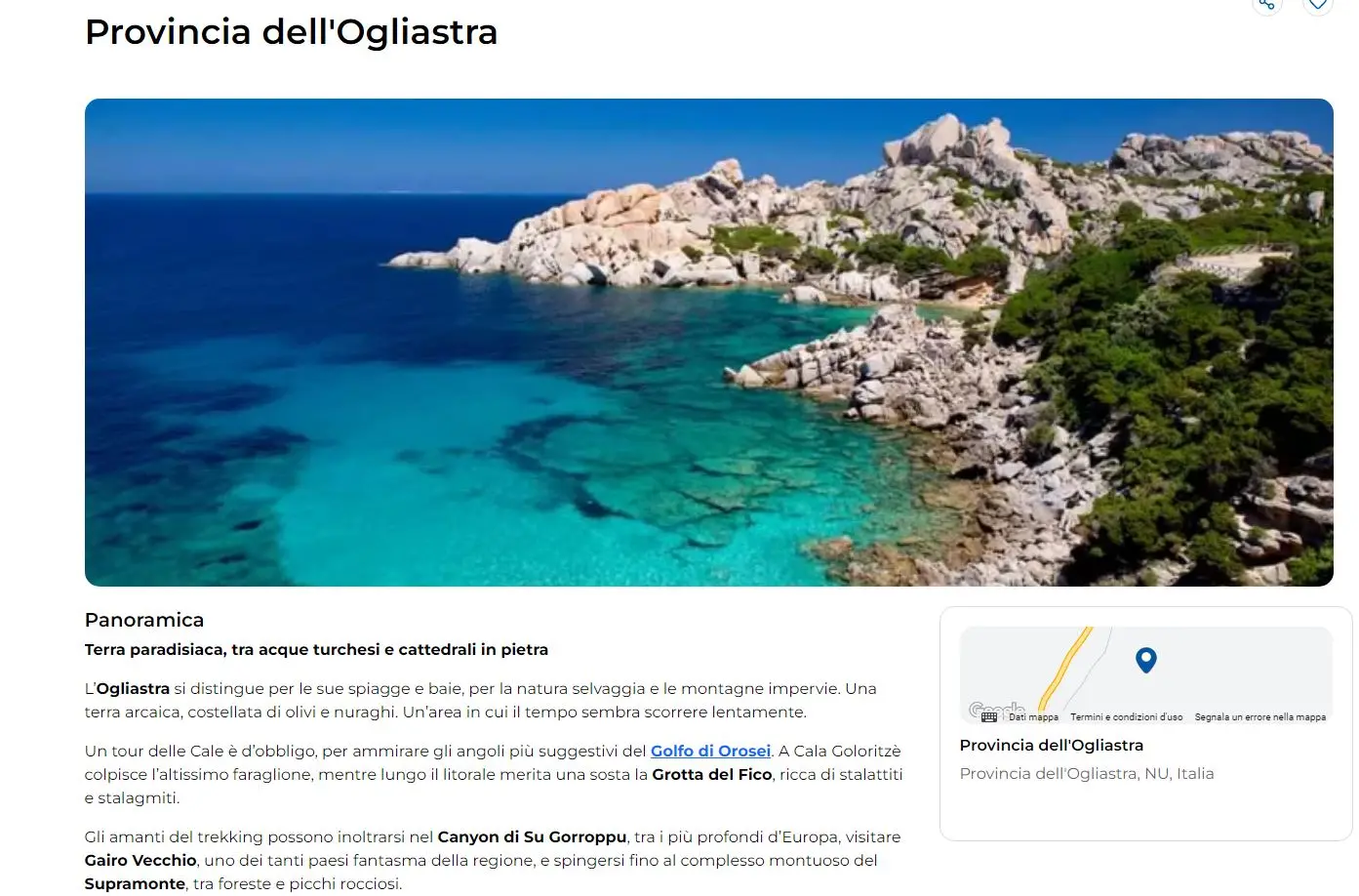 Ogliastra, nessun accenno ai centenari