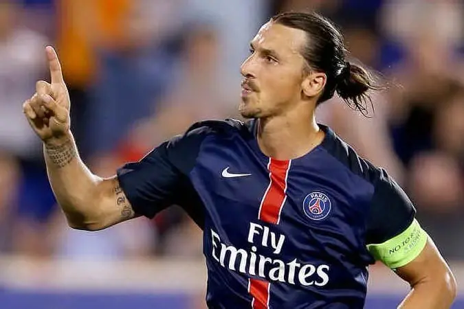 Zlatan Ibrahimovic con la maglia del Psg