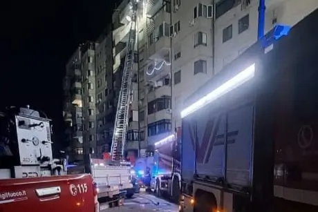 I vigili del fuoco a Sant'Elia