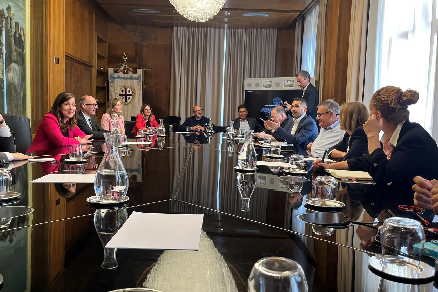 Un recente vertice di maggioranza a Villa Devoto