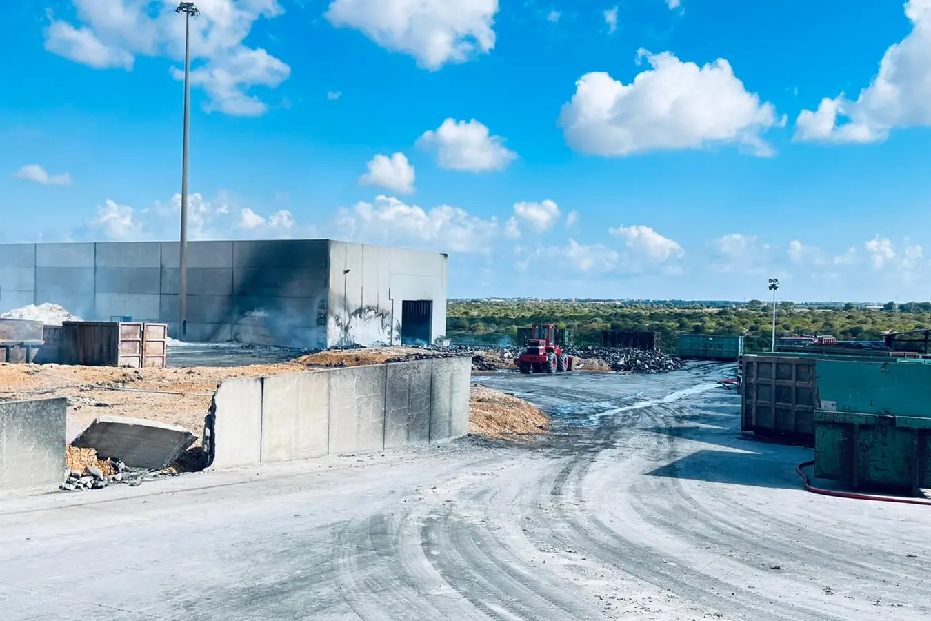Truncu Reale, l'area interessata dall'incendio (foto Comune di Sassari)