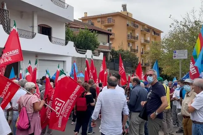 A Iglesias il via alla "marcia della sanità" (foto Simbula)