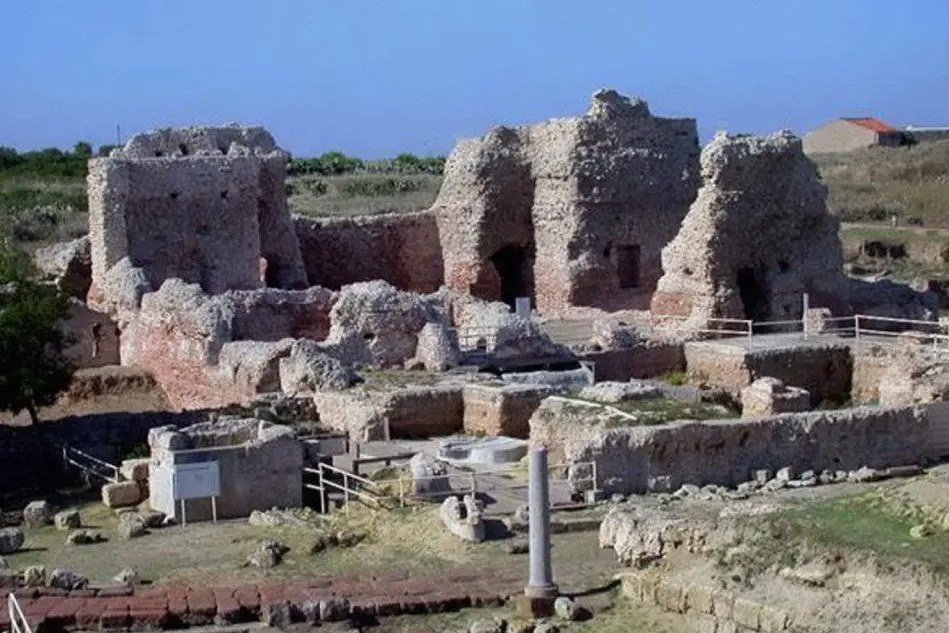 L'area archeologica (Archivio L'Unione Sarda)