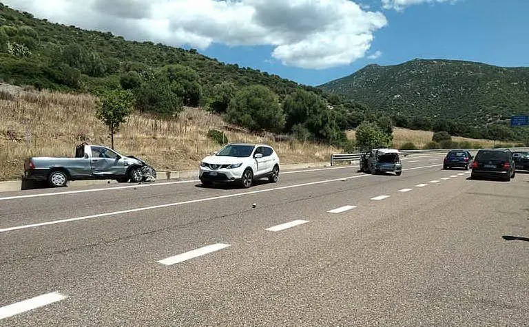 Un'altra immagine dell'incidente di Geremeas (foto A. Serreli)
