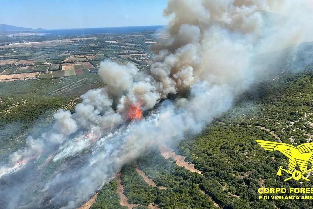 L'incendio dei giorni scorsi ad Alghero