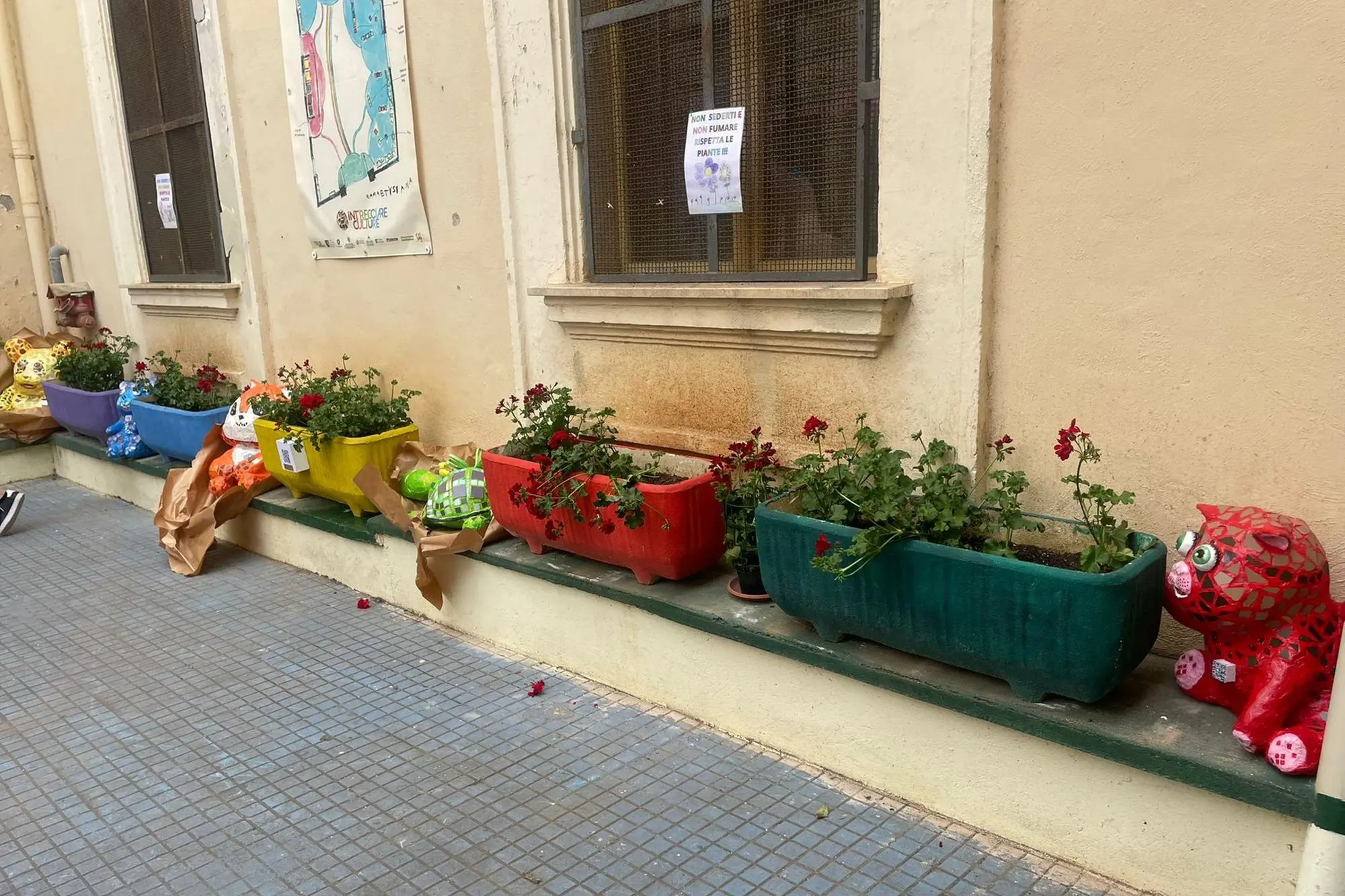 Le sculture donate dal liceo artistico