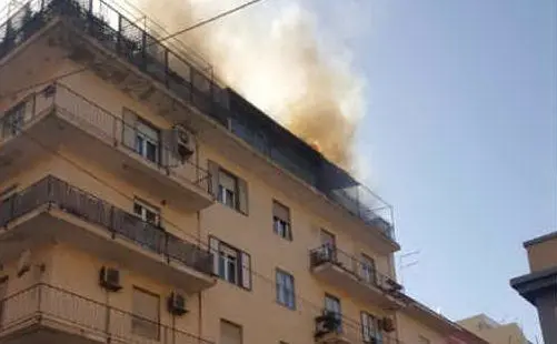 L'appartamento a fuoco