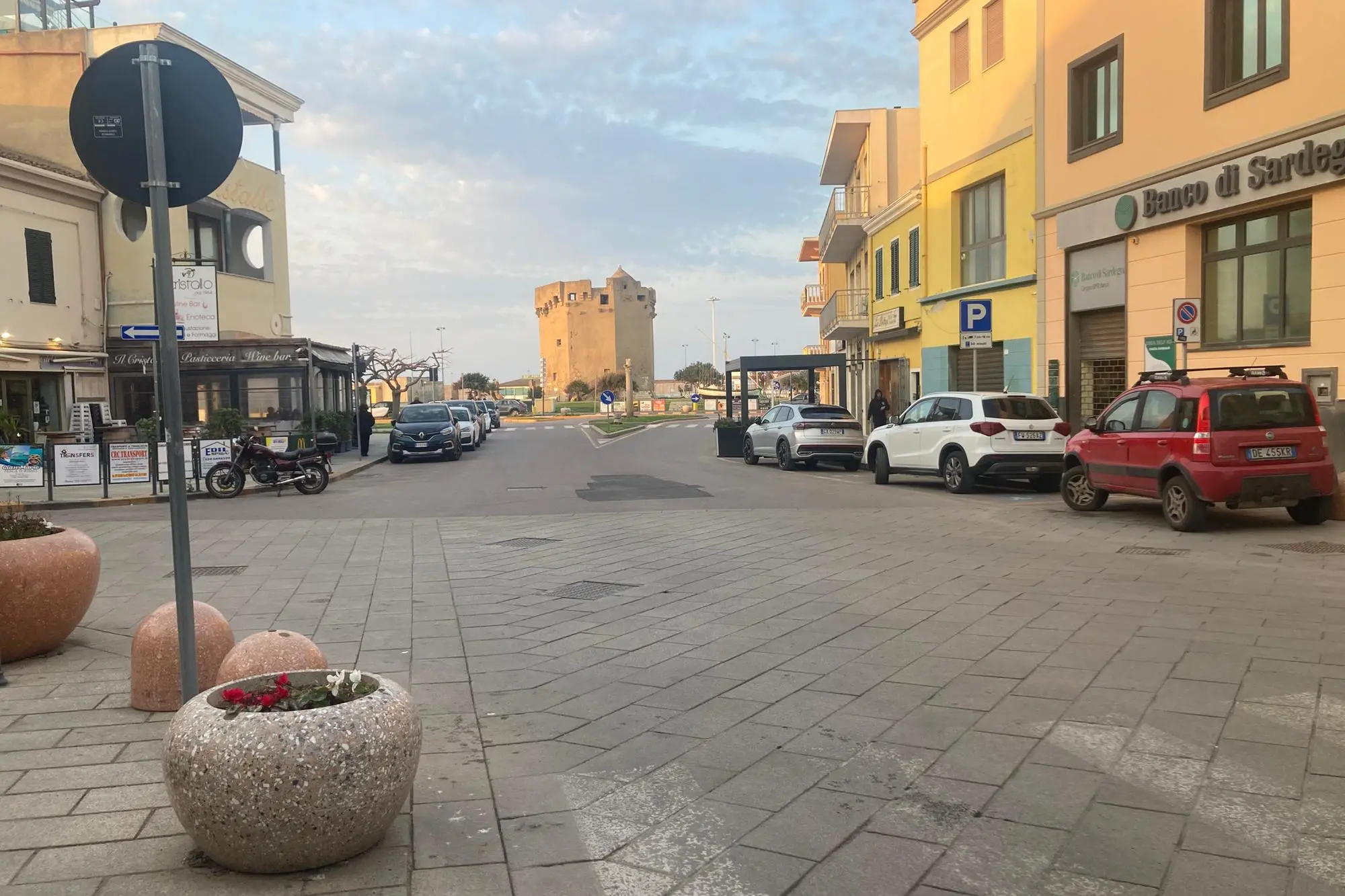 Corso Vittorio Emanuele a Porto Torres (foto Pala)