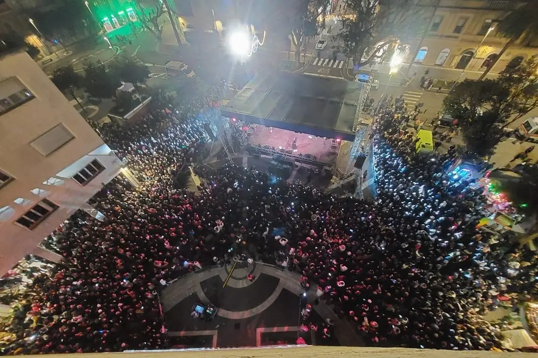 Oristano, piazza Roma dall'alto (foto concessa)