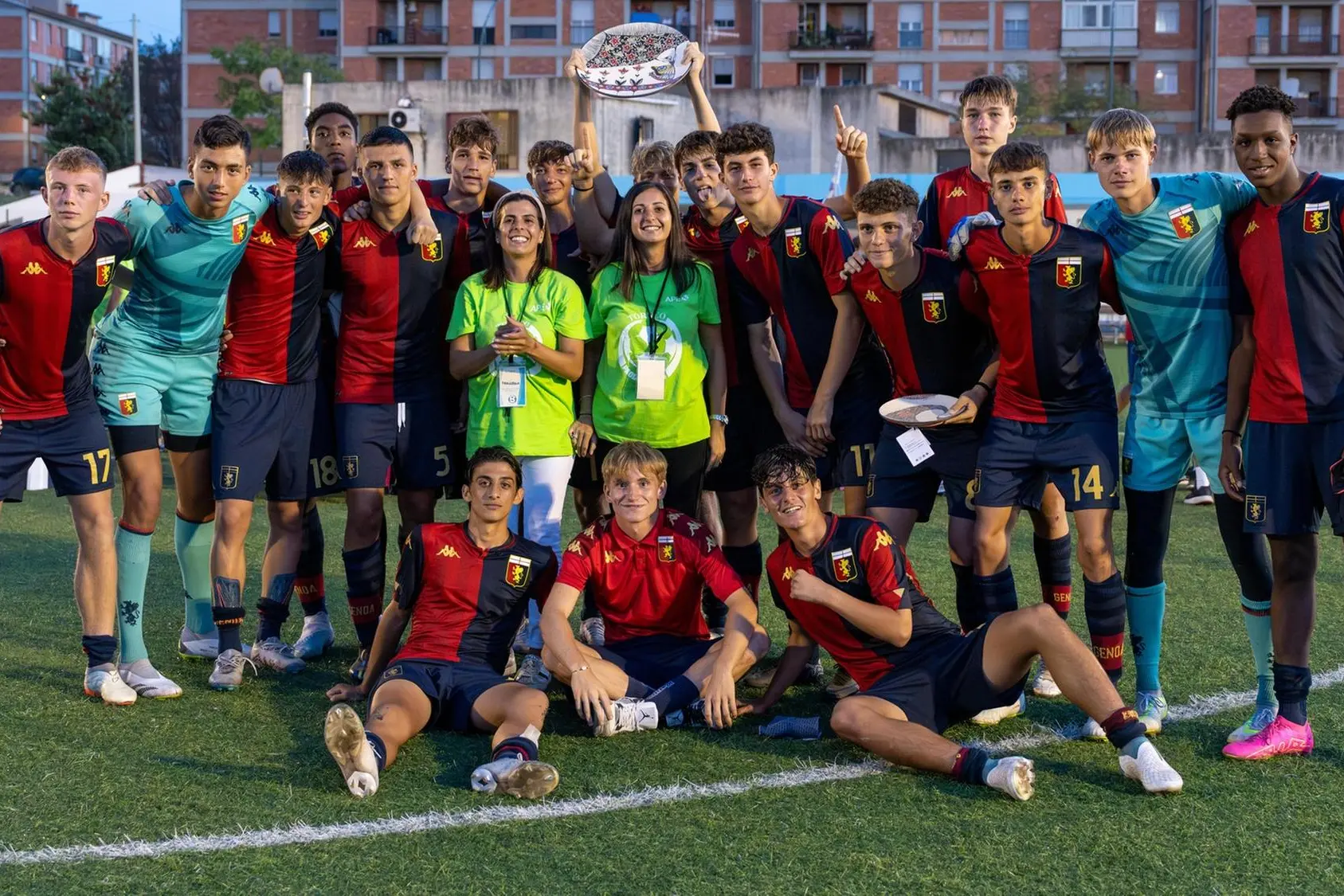La squadra del Genoa, vincitrice del torneo (foto concessa)