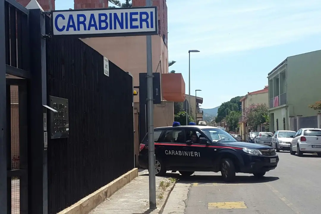 La caserma dei carabinieri di Capoterra
