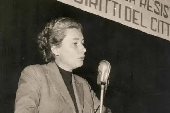 Joyce Lussu (foto ufficio stampa da archivio Muzzarelli-Caboni)