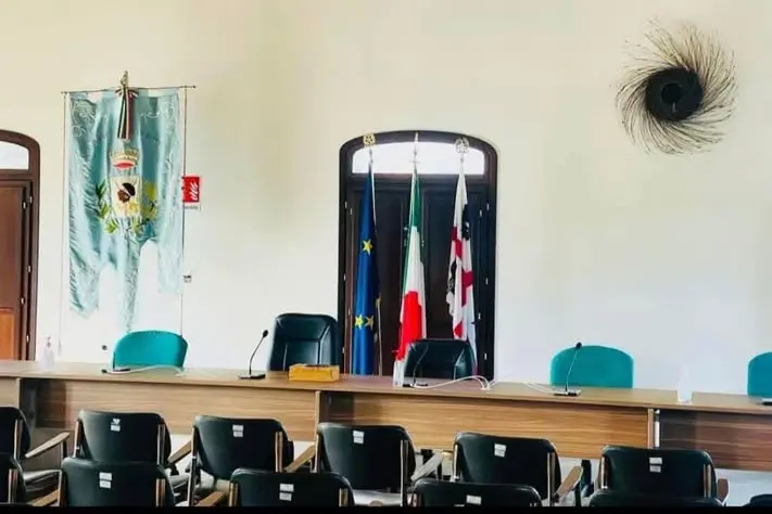 L'aula consiliare di Villaputzu