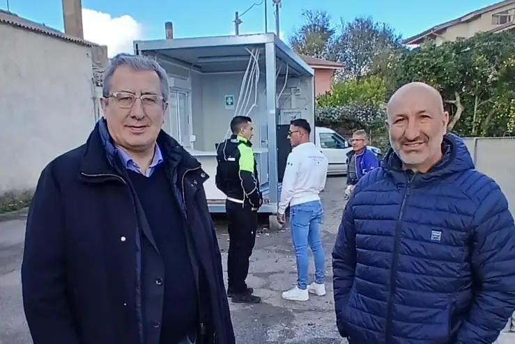 Il sindaco Oppus con il neo consigliere Orrù