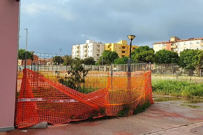 Cantieri nella scuola Dessì (foto Pala)