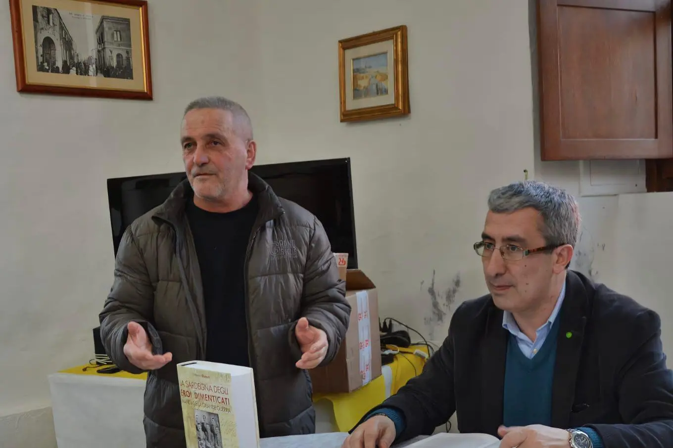 Ignazio Pisano con il sindaco Umberto Oppus