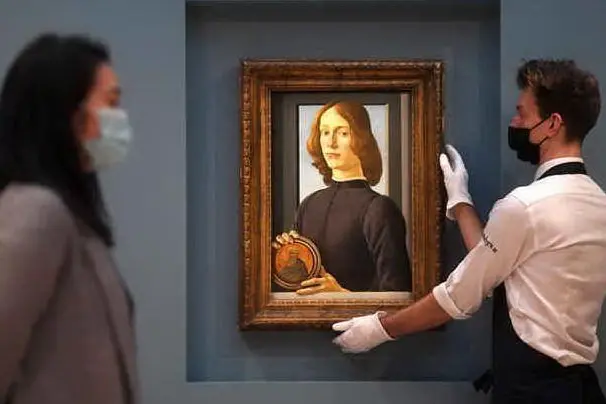 Il Botticelli all'asta (foto Ansa/Epa)