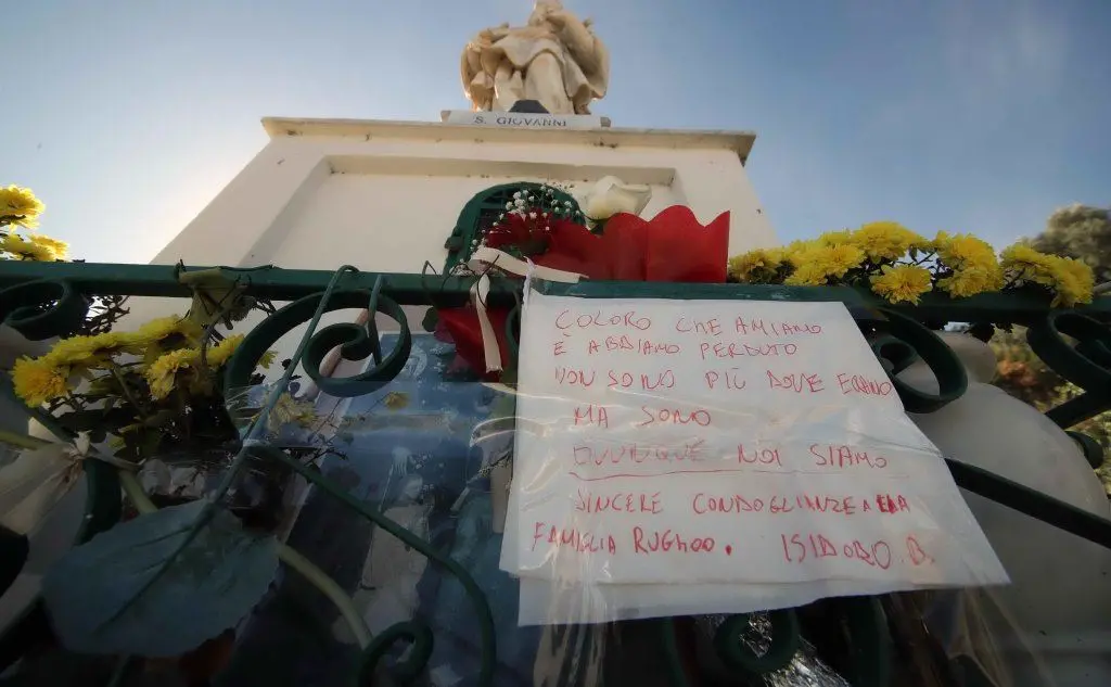 I messaggi lasciati davanti alla villetta