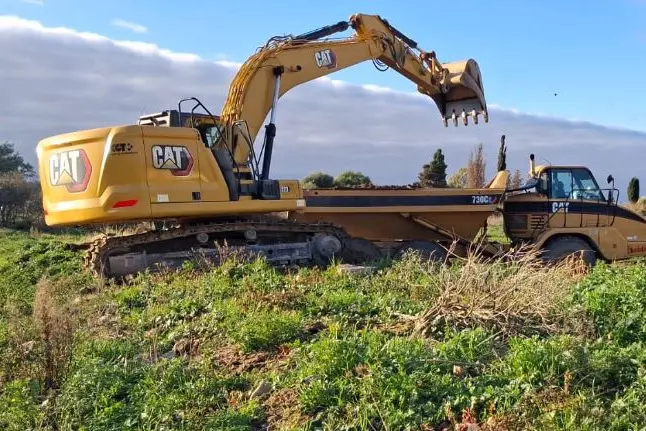 La realizzazzione del Palazzetto a Santa Maria Coghinas (foto concessa)