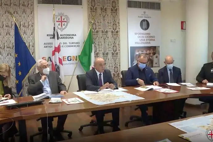 La presentazione di Archeologika (foto da frame video Regione Sardegna)