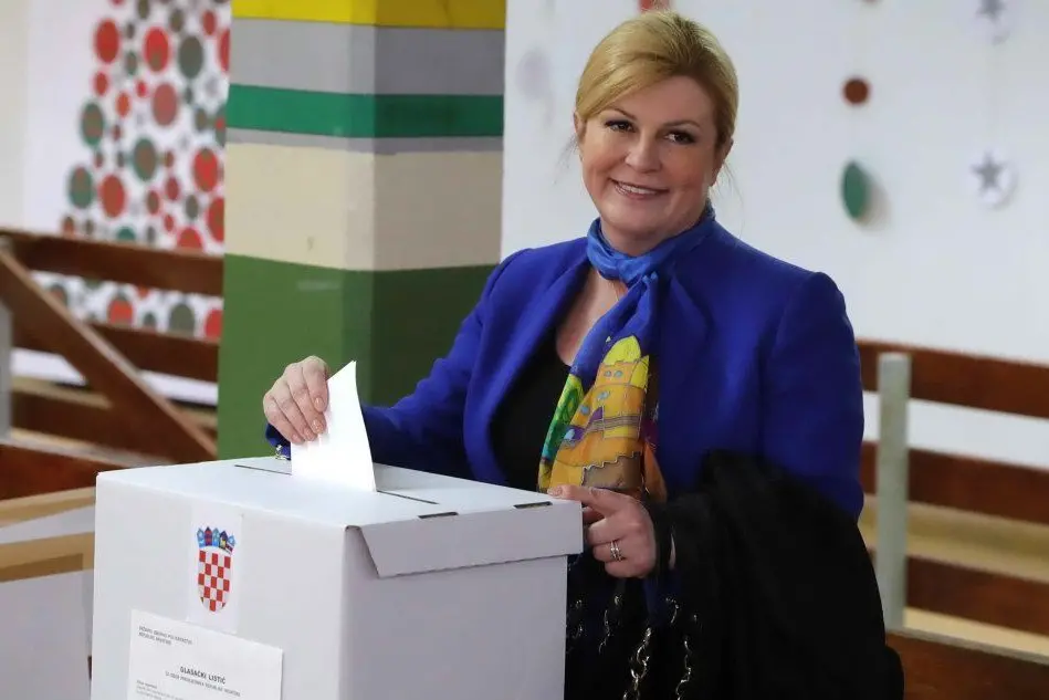 L'attuale presidente della Croazia Kolinda Grabar Kitarovic (Ansa - @AntonioBat)