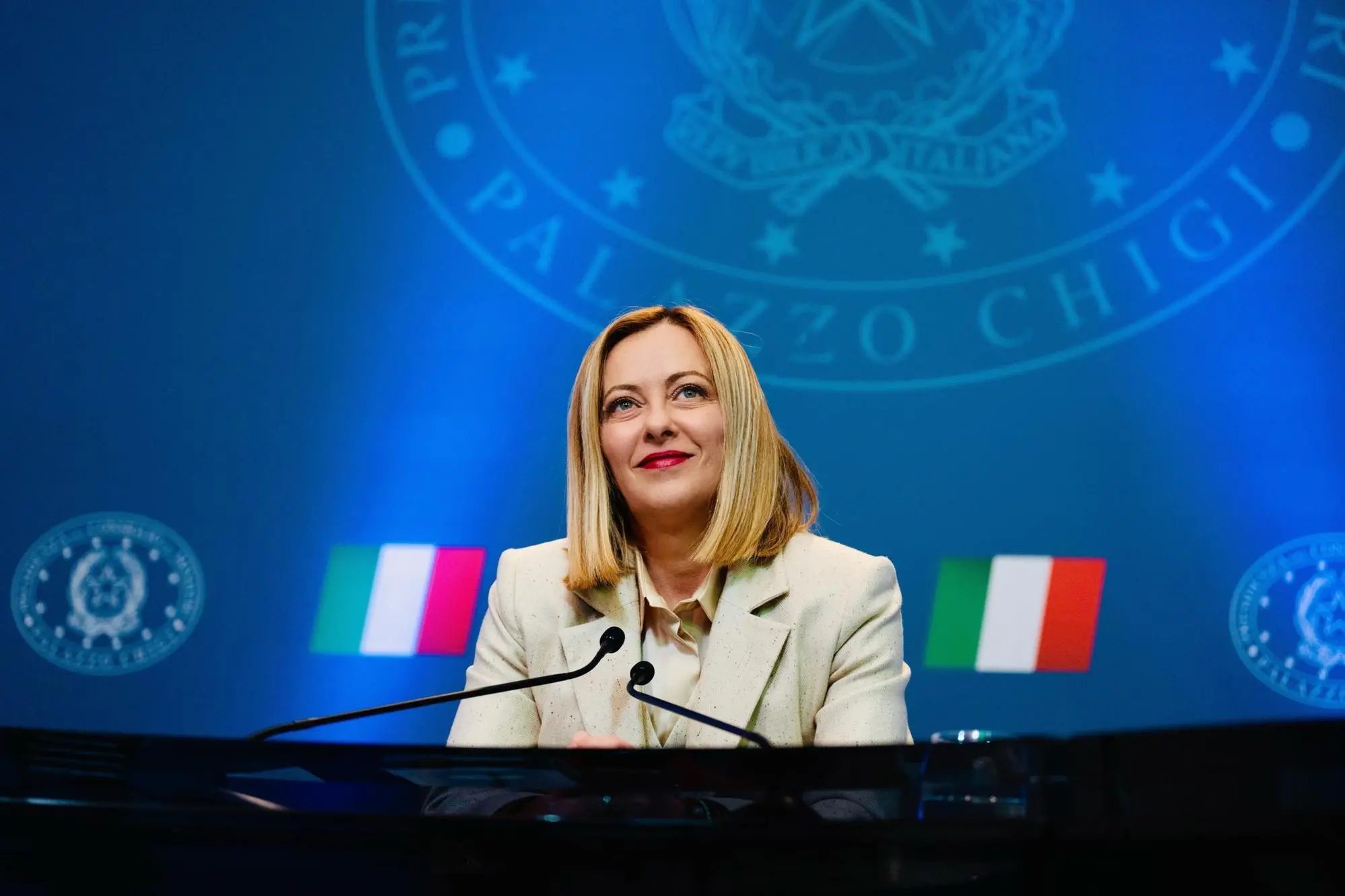 Giorgia Meloni, presidente del Consiglio dei Ministri (foto Ansa)