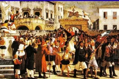 Il celebre dipinto di Giuseppe Sciuti sull'ingresso di Angioy a Sassari