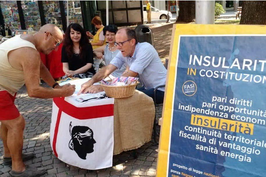 Insularità nella Costituzione, nel Biellese raccolte oltre 500 firme