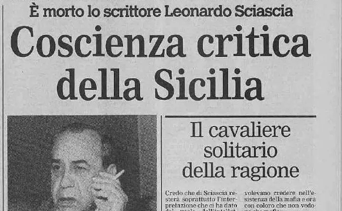 La notizia sulla prima pagina de L'Unione Sarda