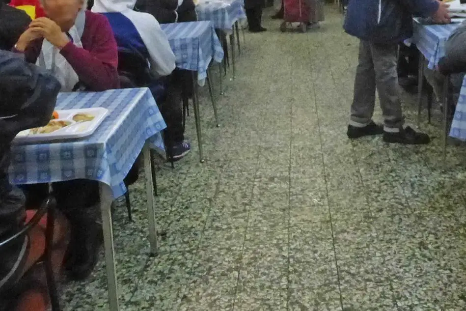 La mensa della Caritas a Cagliari