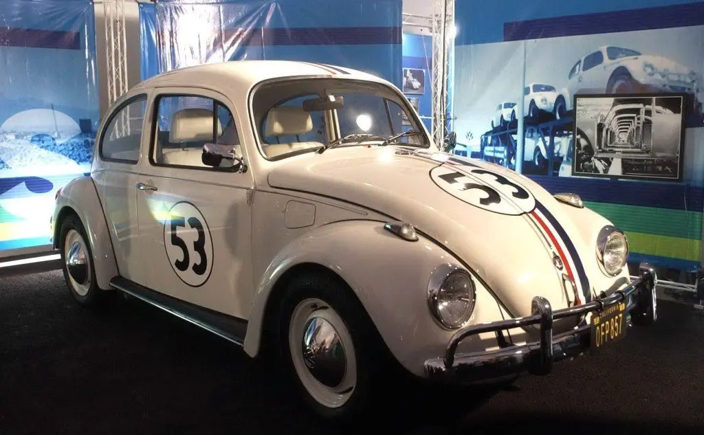 La versione Herbie, protagonista del film &quot;Maggiolino tutto matto&quot;. (Foto Ansa)