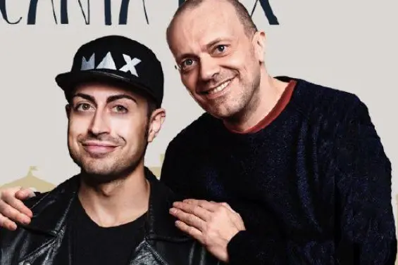 Fabrizio con Max Pezzali (foto concessa)