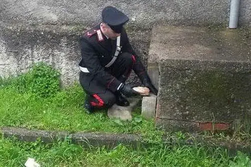 I carabinieri recuperano la droga