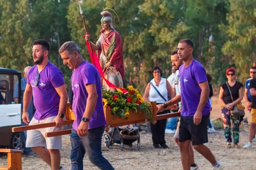 La processione in onore di San Lussorio a Pabillonis