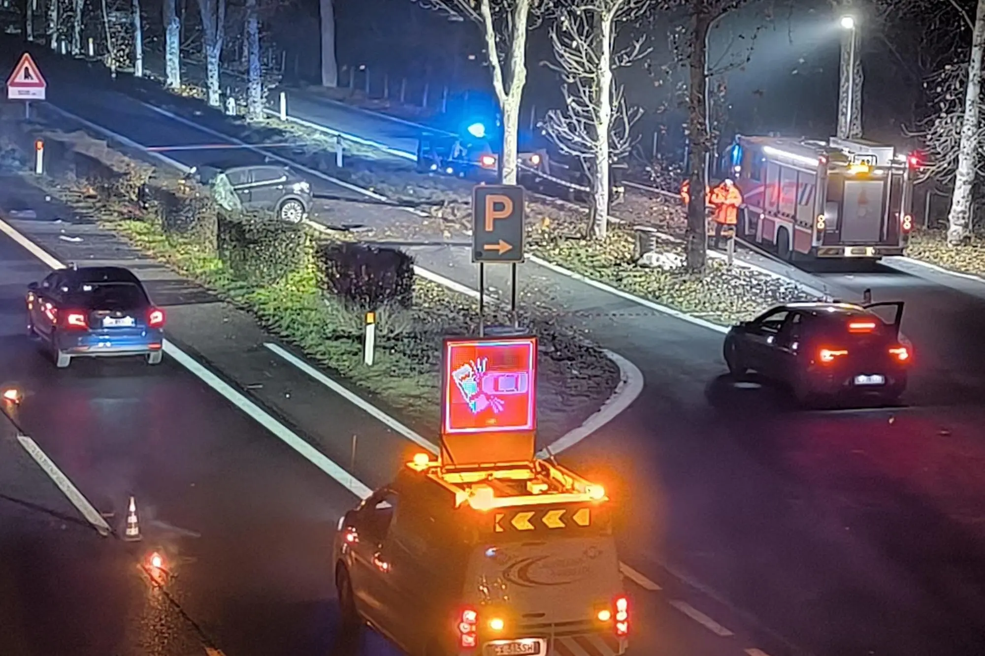 Il teatro dell'incidente (Ansa)