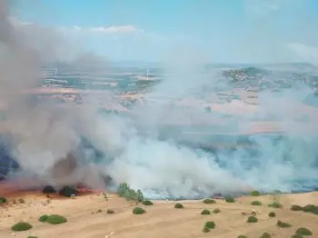 Incendio a Guspini