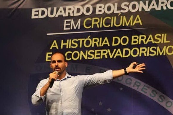 Eduardo Bolsonaro (foto Facebook, pagina ufficiale)
