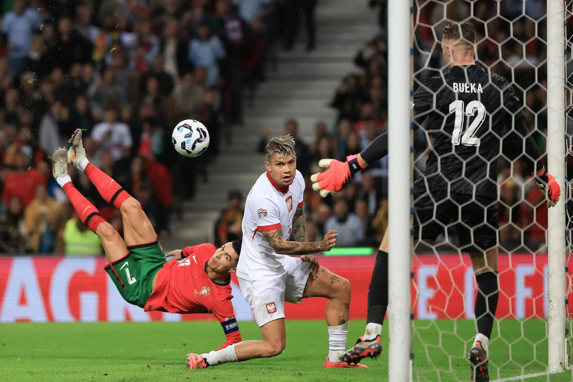 Il gol in rovesciata realizzato da Cristiano Ronaldo nella sfida del 15 novembre in cui il Portogallo ha battuto la Polonia 5-1