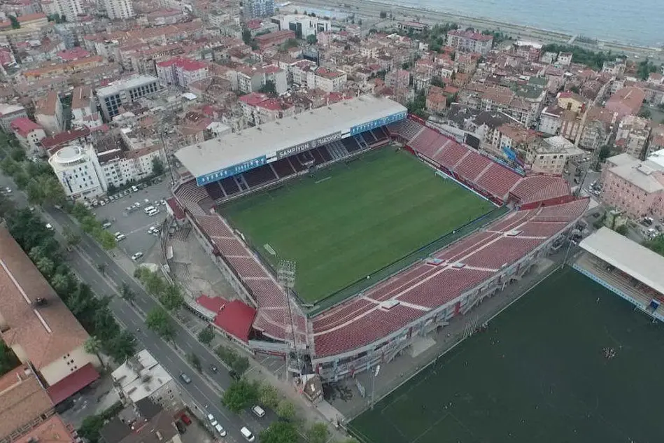 Lo stadio Avni Aker di Trabzon (Trebisonda), nella Turchia nordorientale