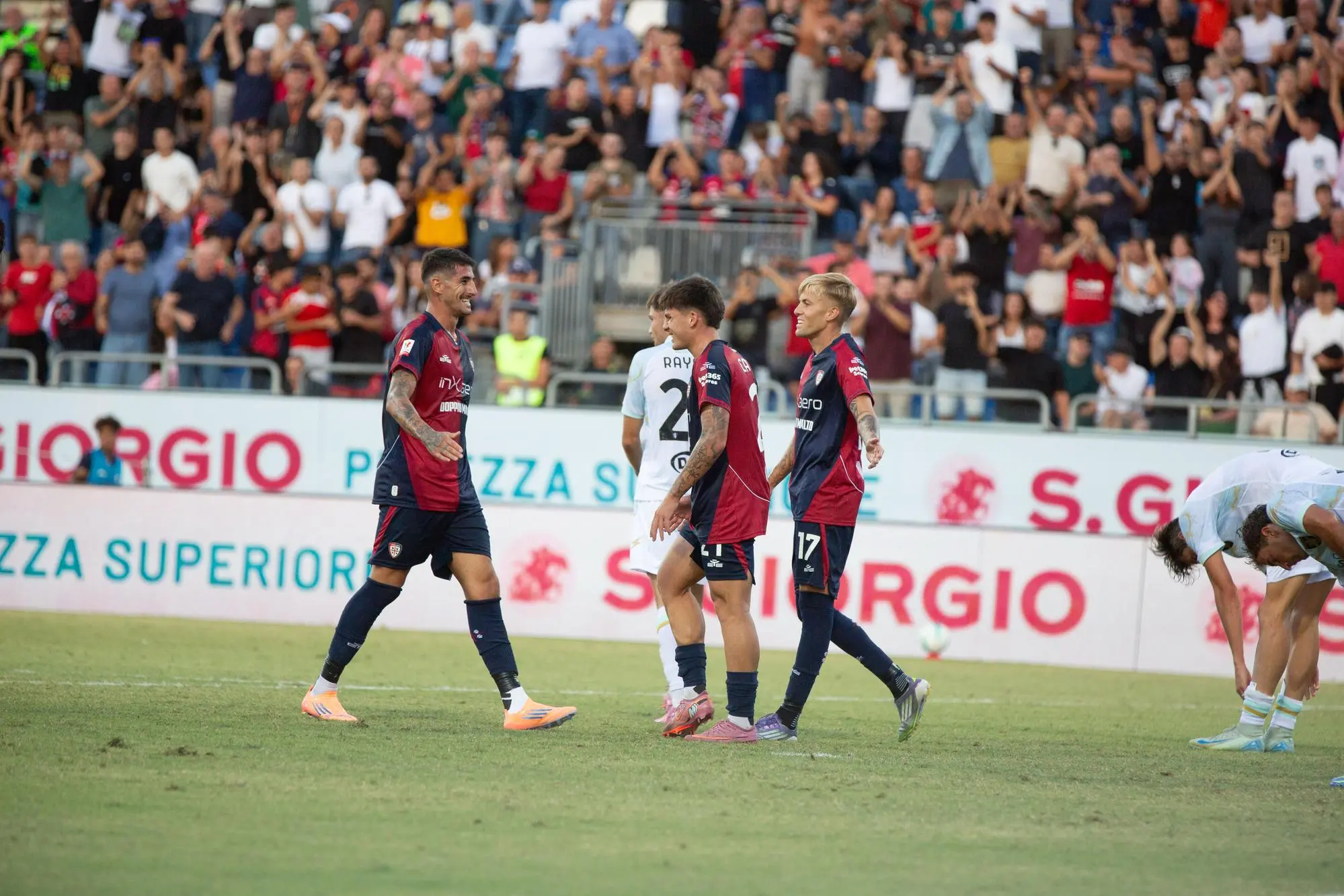 L'esultanza di Cavuoti per il gol (Fabio Murru)