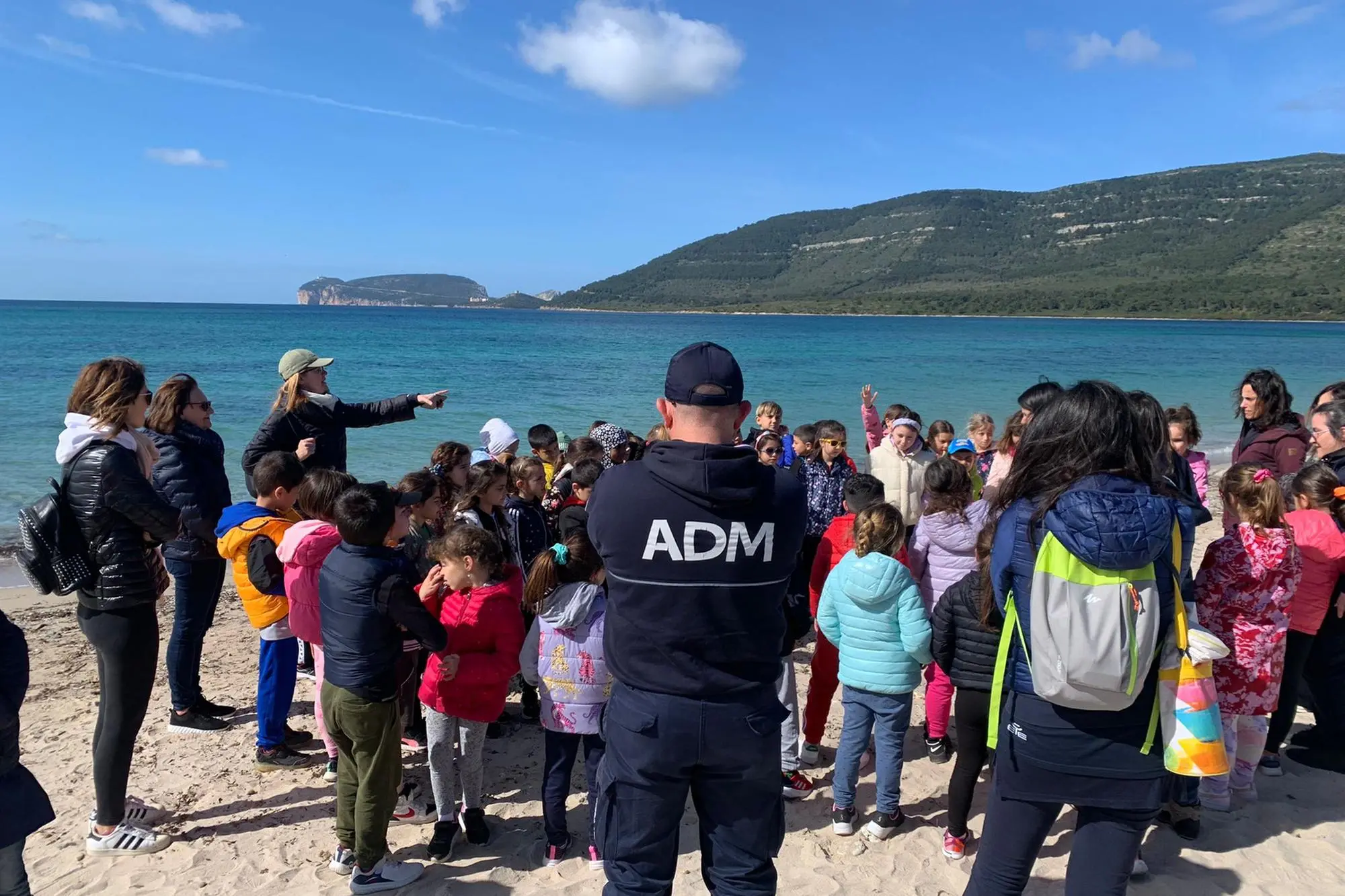 Die Initiative am Strand (Foto Fiori)