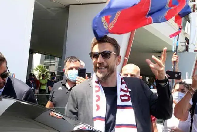 L'arrivo di Di Francesco (Ansa)
