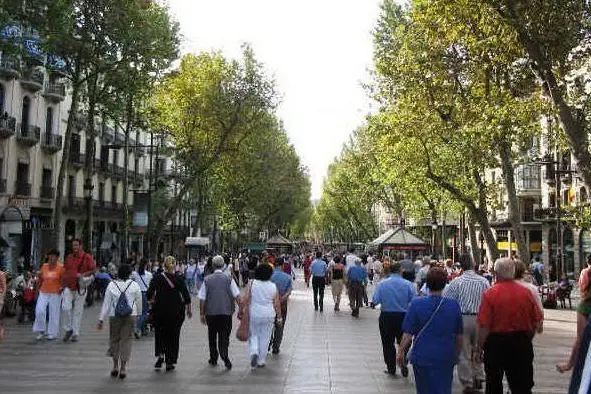 La Rambla a Barcellona (fonte Wikipedia)