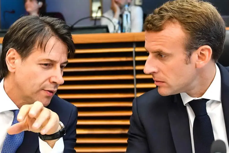 Giuseppe Conte ed Emmanuel Macron