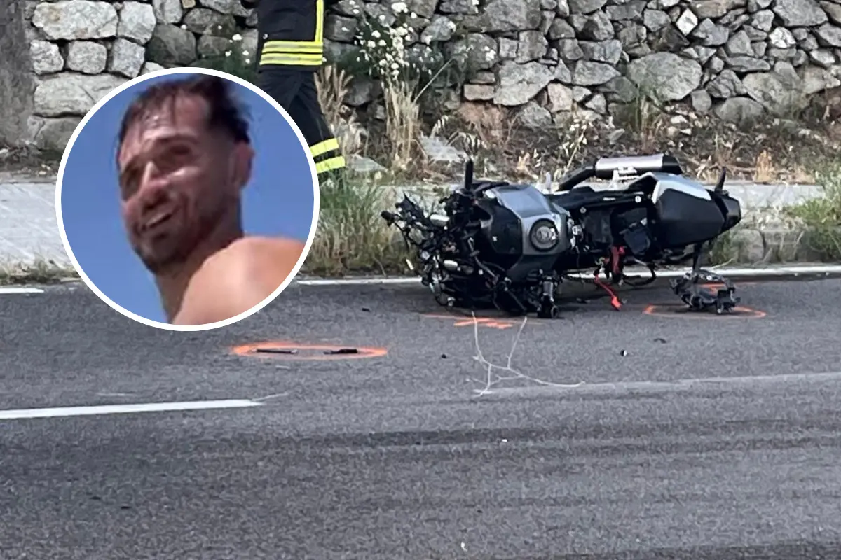 Luigi Canna dies in the accident on Via Murichessa