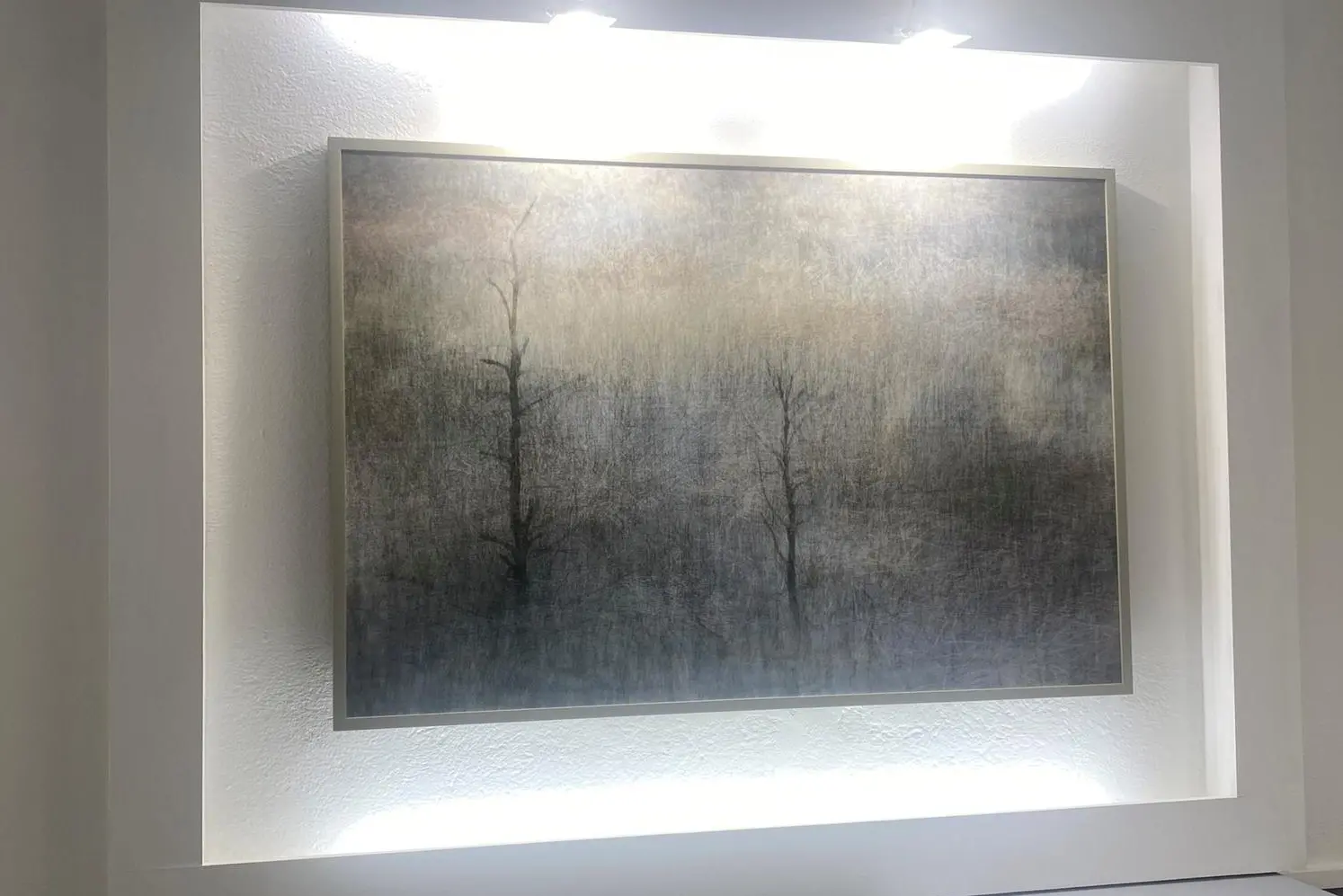 Una delle opere di Ileana Florescu in mostra alle Saline Conti Vecchi